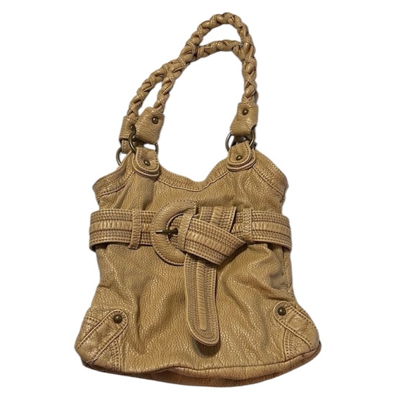 Marc Ecko Handbags - Vintage Y2K Red by Marc Ecko Tan Shoulder Bag Handbag Purse Faux Leather